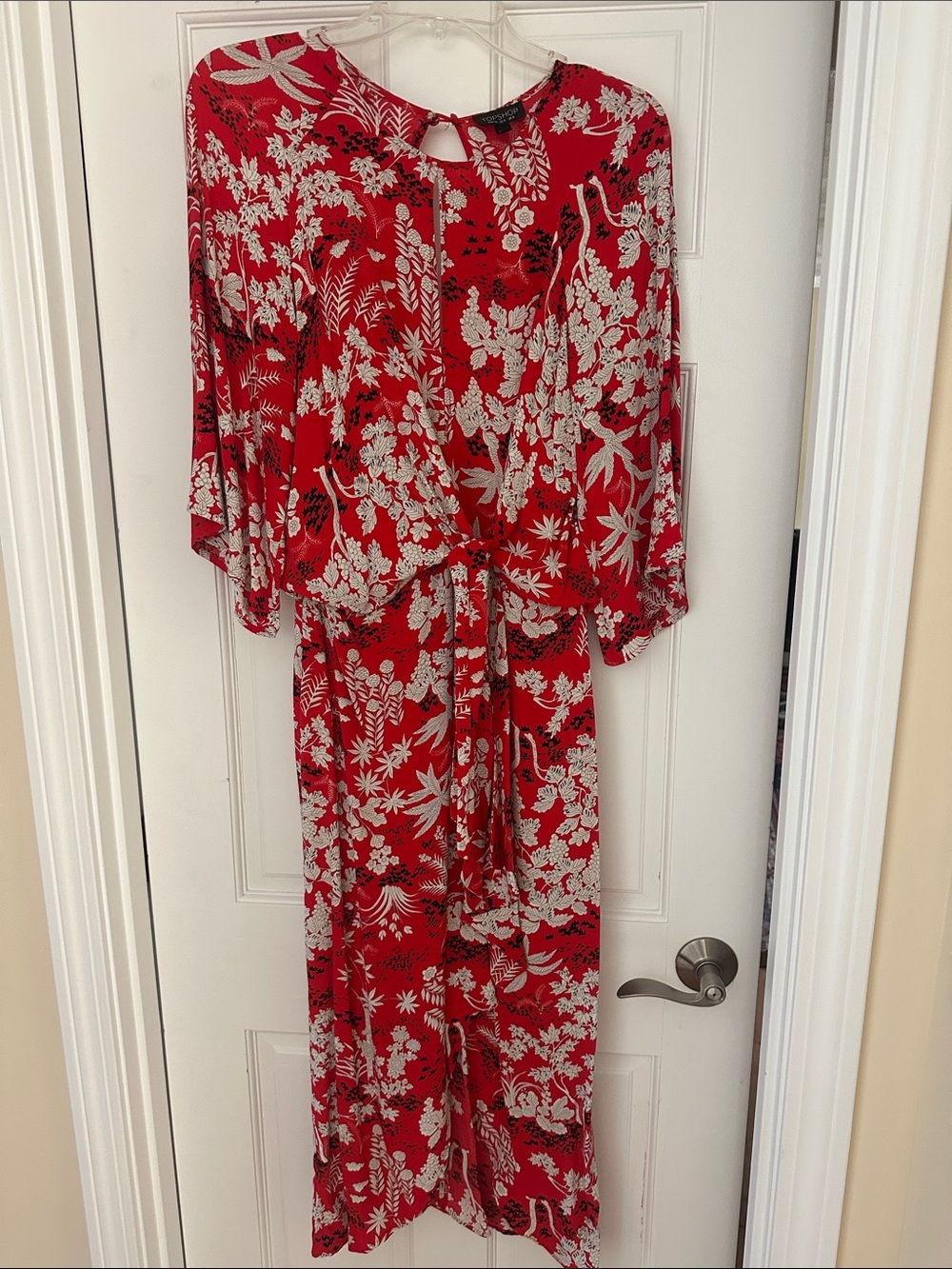 A beautiful print wrap dress.